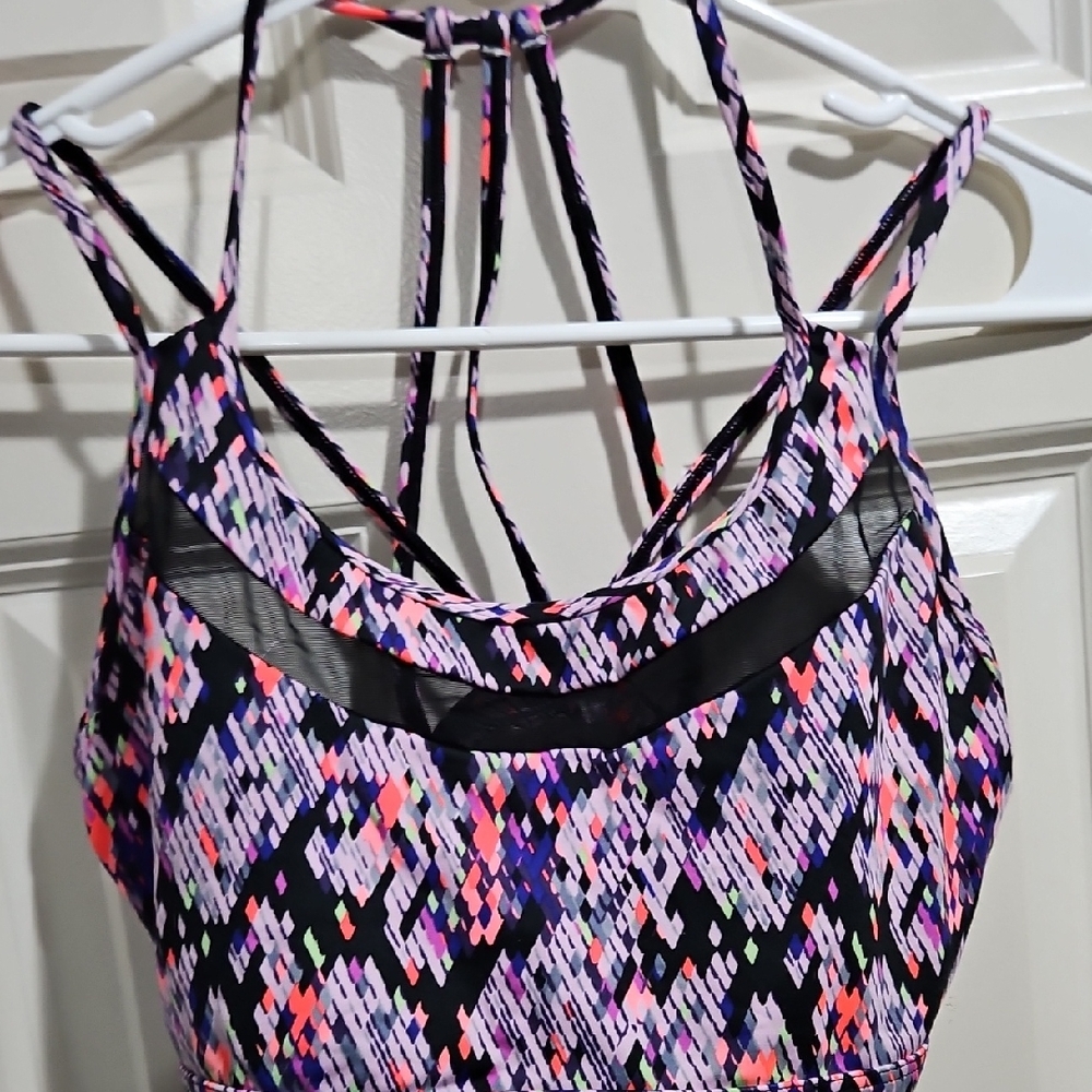 Vibrant Patterned Sports Bra